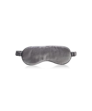 Silken Slumber Solid Silk Eye Mask Gray