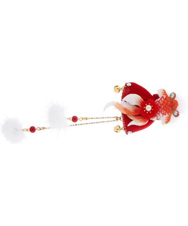 AJOIDR Festive Embroidered Hair Clip Sweet Girls Cute Hair Barrettes Clip Headwear Pompoms Accessories for Women Girls - Buy Online on GoSupps.com