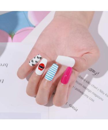 Lagunamoon Gel Nail Polish Set - Red Black White Colors - Long Lasting Salon Quality - UV LED Light - 8ml Hot Lips - Manicure Gift Set - Buy Online on GoSupps.com