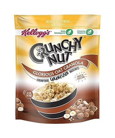 KELLOGG'S Crunchy Nut Oat Cereal Kellogg's Caramelized 380g of Nuts - Pack of 2
