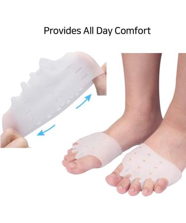 Metatarsal Pads - Gel Toe Separators with Forefoot Cushion for Men and Women - Buy Online on GoSupps.com