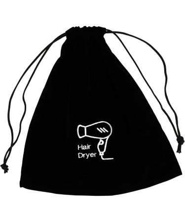 Baluue 12 Pcs Hair Dryer Storage Bag Roller Blow Dry Bag Hair Dryer Pouch Hairdyrer Wig Bags Black Flannel - Buy Online on GoSupps.com