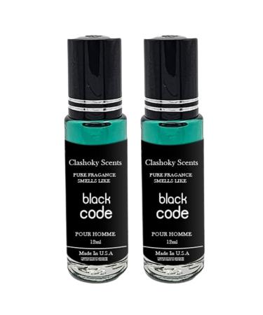 Smell like Black Code Pour Homme Roll On Oil 12ml (Pack of 2)