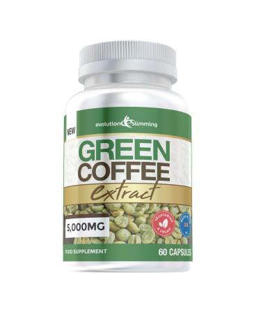 Green Coffee Bean Extract 5 000mg 60 Capsules Evolution Slimming