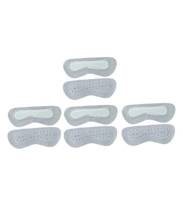 FRCOLOR 4 Pairs Anti-wear Back Stickers Feet Pads for Shoes Anti-wear Heels Sticker Heel Sticker Feet Protector Heel Patch High Heels Pad Leather Heelpiece Stickers Protective Shoe Pad Grey 18X10.5cm