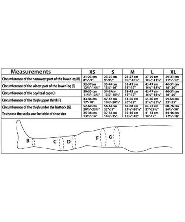 Compression Stockings for Post-Surgery & Postpartum Recovery - White, Large (L/41-43) - 1 Class, 18-21 mmHg, with Finger Hole - Buy Online on GoSupps.com