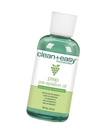 Clean + Easy Pre Wax Oil - Prepares the Skin for Hard Wax Application - Pre Waxing Treatment with Soybean and Grapeseed Oil  5 oz