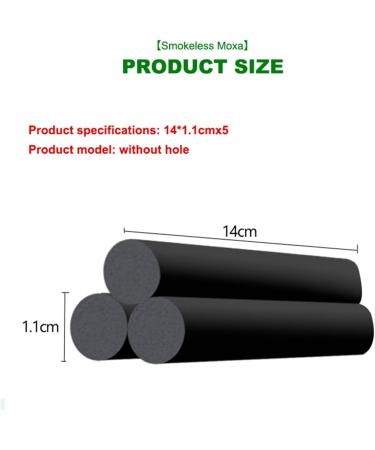 Moxa Tube Smokeless Hollow Solid Sticks for Household Moxibustion & Massage Therapy | International Shipping Available - Buy Online on GoSupps.com