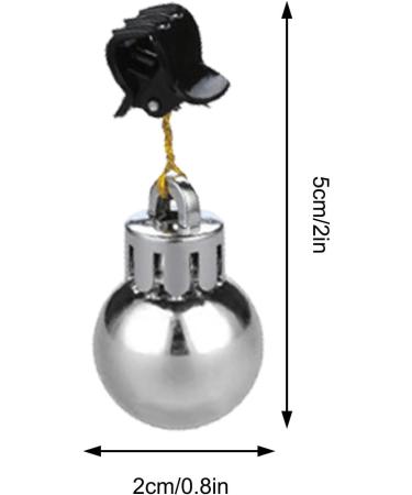 Clip Beard Ball - Clip Beard Shine Ball Decoration - Bulb Shape Tiny Beard Bells Santa Claus Beard Clips for Men Beard Attachment Buogint - Buy Online on GoSupps.com