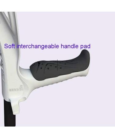 Canes Height Adjustable Elbow Forearm Crutches Ergonomic Shock-Absorbing Walking Crutches with Comfortable Grips Assistance for Men/Women Red (White) Lucky Star - Buy Online on GoSupps.com