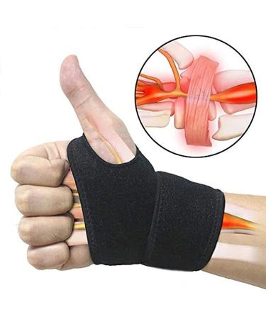 Buy Wrist Brace for Carpal Tunnel - Thumb Splint & Support for Tendonitis Pain Arthritis Relief (Black - Buy Online on GoSupps.com