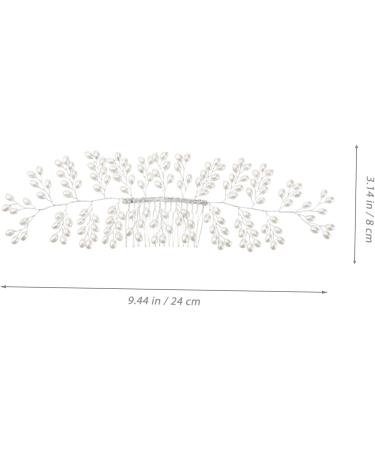 Ipetboom Bridal Hair Accessories Tiara Bridal Hair Comb Wedding Hair Comb Women Hair Comb Bride Pearl Accessories White Wedding Hair Accessories - Buy Online on GoSupps.com