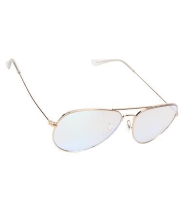 Red-green glasses for color blind light golden frame-color-weakness correction glasses with glasses case for driving for red-green color blindness and black people