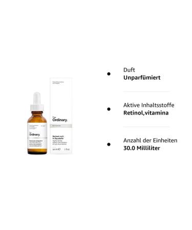 Shop The Ordinary Retinol 0.5% in Squalane - 30ml for Reduced Fine Lines - Buy Online on GoSupps.com