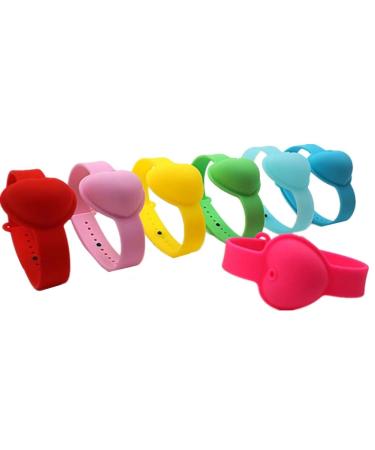 Kankoo disinfection bracelet Hygiene disinfection bracelet Hand disinfectant bracelet wrist band hand dispenser bracelet hand sanitizer dispenser random color 7pcs random color 7pcs