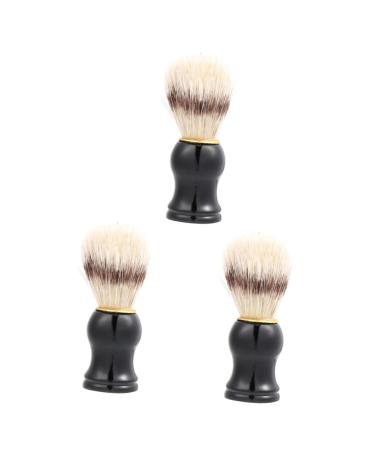 Minkissy 3 Beauty-Rasier brush Razor brush for badger shaving brush shaving razor brush for men men's male cosmetics beard care razor brush for men beard brush hair spray paint man abdominal muscles and bristles