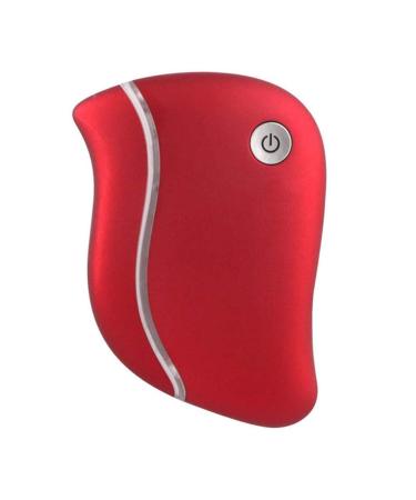 Samnuerly Electric USB GUA-SHA-PLATTENKRAPING MASSAGETER relaxing physiotherapy instrument scraping board for pain/stress relief and skin care red
