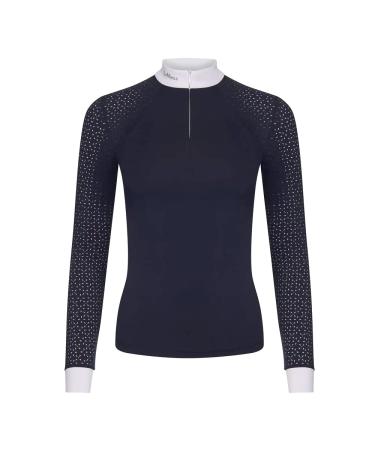 LeMieux Olivia Ladies Show Shirt Long Sleeve - Navy Blue 38 Navy Blue