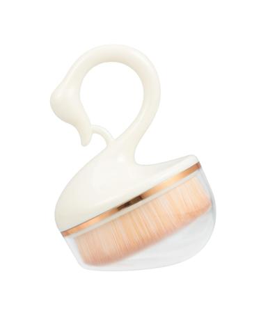 FRCOLOR Makeup Brush Makeup Foundation Brush Liquid Makeup Makeupbrush Flat Top Foundation Brush Liquid Foundation Brush Makeup Utensils Do Not Eat Powder White Artificial Fiber 9X6.5X4.5CM White