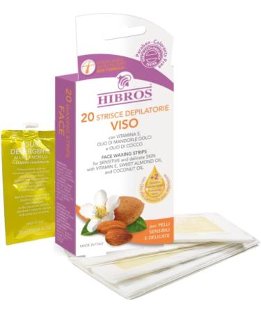 20 Bandes de Cire Visage Maillot Petites Zones limination des Poils Vitamine E Beurre de Karit Huile de Coco Huile d Amande Douce Lingettes Nettoyantes Post- pilation Incluses Peaux Sensibles - Buy Online on GoSupps.com