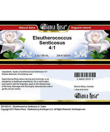 Buy Eleutherococcus Senticosus 4:1 Salve (2 oz) - Natural Herbal Remedy for Wellness | Fast International Shipping - Buy Online on GoSupps.com