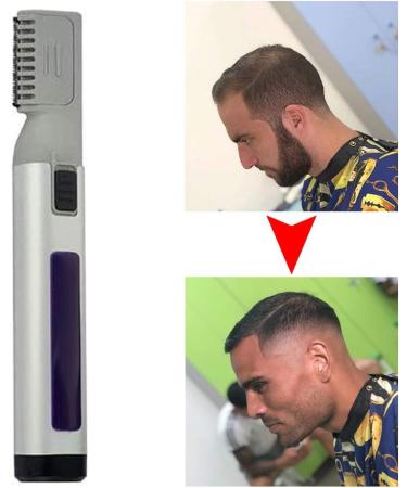 3 in 1 Hair Cutter Comb & Trimmer - Portable Cordless Hair Clipper for Adults & Kids - Dark Grey - Buy Online on GoSupps.com