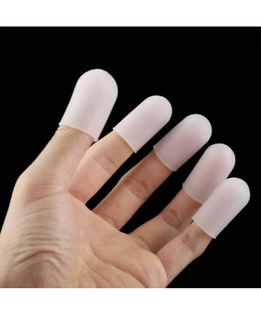 Buy Silicone Finger Cots - 5pcs Food Cutting Finger Protectors | Heat-Resistant Cooking Gloves for Baking & Barbecue - Buy Online on GoSupps.com