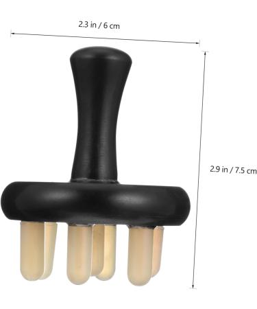 Tovinanna Massage Device & Brush Head - Hair Cleaning & Back Massage Tool 7.5x6cm Black - Buy Online on GoSupps.com