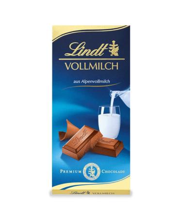 Lindt milk chocolate bar | chocolate bar | finest alpine milk chocolate | gluten-free | 100g | chocolate gift - Buy Online on GoSupps.com