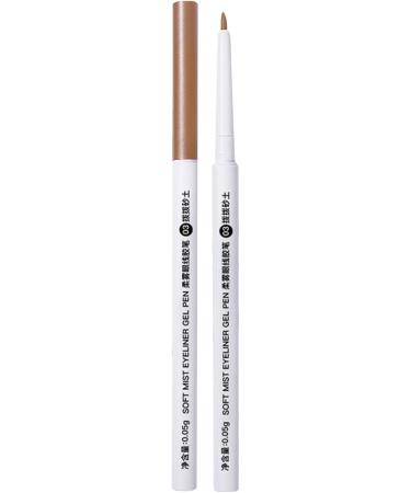 Eyeliner Gel Pencil | Fine Tip Waterproof Liner Sweatproof Long Lasting Smooth Eye Makeup Glides On Easily To Create Any Look For Women Makeup Rowces #03 Dial the Sand - Buy Online on GoSupps.com