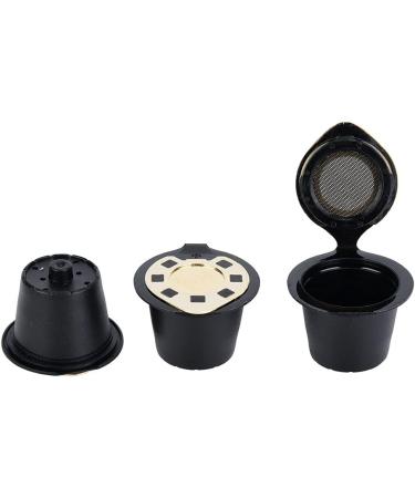 Capsules de caf r utilisables en plastique et en acier inoxydable avec fonction mousse taille universelle dor argent Applicable NESCAF (Ou) - Buy Online on GoSupps.com
