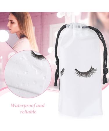 korvre 100Pcs Lash Bags for Clients Lash Goodie Bags for Clients Bags Eyelash Extensions Makeup Bags Clear - Buy Online on GoSupps.com
