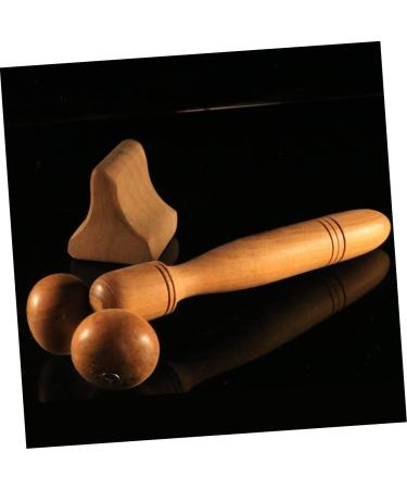 Marmerdo 3D Massage Roller & Eye Massage Devices Wooden Yoga Facial & Foot Massager for Ultimate Relaxation - Buy Online on GoSupps.com