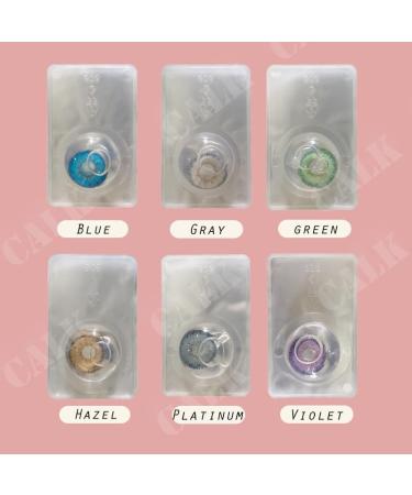 Natural Silicone Comfort Colored Contact Lenses - C-Hazel - 1 Pair (14.50mm 0.00 Diopters) - International Shipping - Buy Online on GoSupps.com