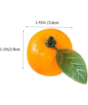 TOPBATHY 50pcs Simulated Mini Sugar Orange Ornament with Leaves Desktop Fake Fruit Decor Scene Adornment Birthday Decoration for Girl False Orange Decor Toddler Plastic Household - Buy Online on GoSupps.com