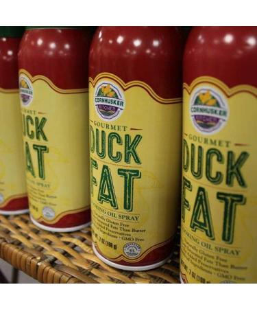 Cornhusker Kitchen Gourmet Duck Fat Spray Cooking Oil - All-Natural Non-Stick Oil for Cooking, Baking, and Grilling - 3 Pack, 7oz - Buy Online on GoSupps.com