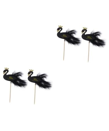 Abaodam 10 Pcs Decor Paper Cups Cupcake Topper Cupcake Pick Party Supplies Flag Wing