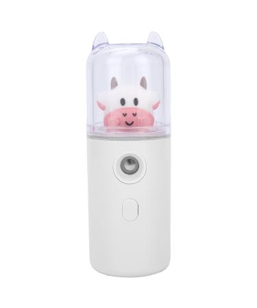 Nano Facial Mister Face Mist Nano Face Mist Sprayer Skin Cute Cartoon Animal Facial Mist Sprayer Mini Hydrating Moisturizing Cool Mist Handheld Facial Sprayer Skin Moisturizing (White)