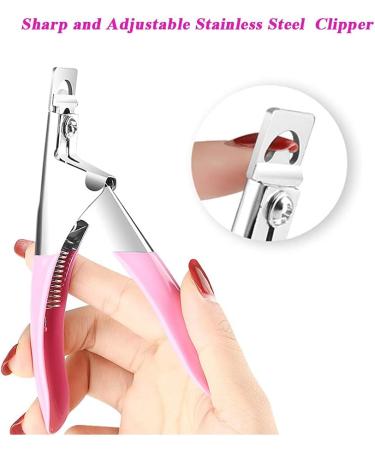 Adjustable Acrylic Fake Nail Tip Clipper Cutter Professional False Artificial Nails Trimmer Tool for Salon And Home Nail Art DIY - Buy Online on GoSupps.com