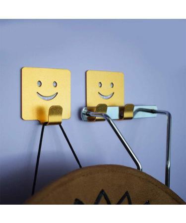 Self-Adhesive Razor Keeper Hooks - 5 Pack Aluminum Alloy Multi-Purpose Smile Hooks for Bathroom & Kitchen (5 Colors) - Buy Online on GoSupps.com