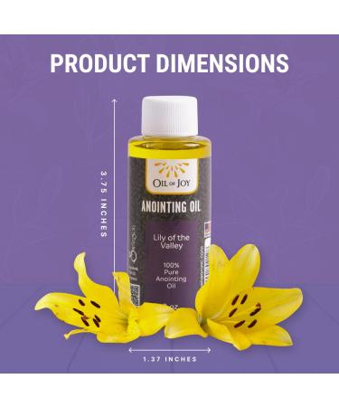 Anointing Oil Lily of The Valley 2oz - Honor & Purity Perfect Gift for Pastors Home Blessings Biblical Inspiration - Buy Online on GoSupps.com