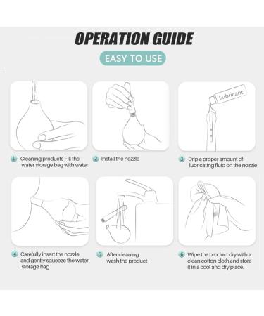 DIYWORK Silicone Pear Shaped Enema Cleaning Container - 5 Hole Intimate Shower for Vagina & Anal - Pink - Buy Online on GoSupps.com