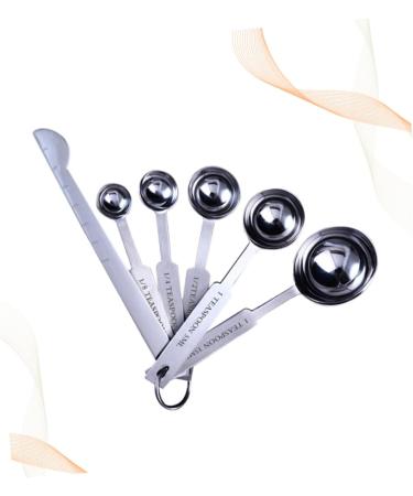 Zerodeko 6pcs Salt Measuring Mugs Handle Measuring Spoons & Cups Ingredient Jars Baking Measuring Spoon Coffee Measuring Liquid Measuring Cups Soup Serving Spoons Measure Coffee Spoon Scale 14.2*4.6CM Silver - Buy Online on GoSupps.com