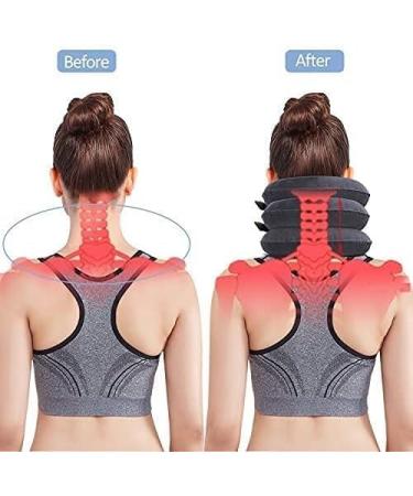 JLASDR Inflatable Neck Protector - Adjustable Neck Stretcher & Comfortable PVC Support Pillow in US Shape - Soft Purple - Buy Online on GoSupps.com