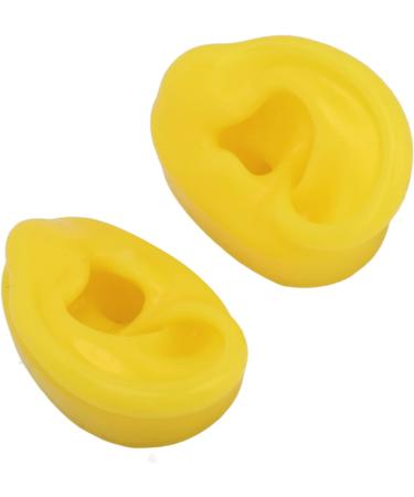 Silicone Ear Model 1 Pair Silicone Ear Human Ear Model Soft Tough Bubble Free Yellow Waterproof Ear Displays Mould Soft Silicone Simulation Human Ear Model Ear Display Teaching Aid Model - Buy Online on GoSupps.com