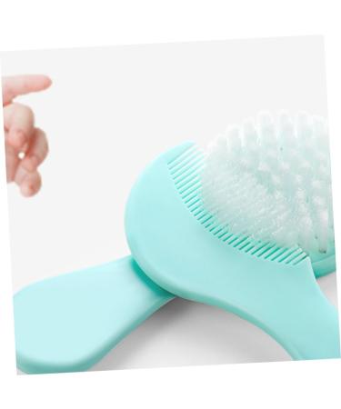 Frcolor 2 Piece Baby Bathing Accessories Set | Soft Bristles Brushes & Scissor Sleeve | Perfect for Newborns & Children | Essential Bath Set & Massage Device - Buy Online on GoSupps.com