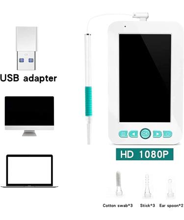 Jteremy Digital Otoscope 4.3 Screen, 6 LED Lights, 5.5mm Camera, IP67 Waterproof - Ear Wax Removal Tool - Buy Online on GoSupps.com