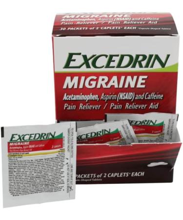 Excedrin Migraine 50 Pack - 2 Caplets per Pack - Single Dose Box - Buy Online on GoSupps.com