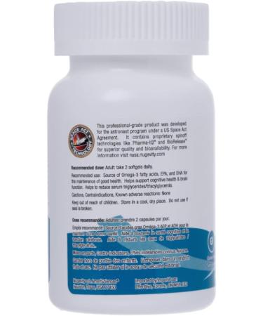Nugevity Omega Max Fish Oil - 60 Softgels 1000mg Omega-3 Supplement with EPA and DHA No Burp Enteric Coating - Buy Online on GoSupps.com