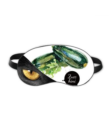 Zucchini Vegetable Tasty Healthy Watercolor Eye Head Rest Dark Cosmetology Shade Cover